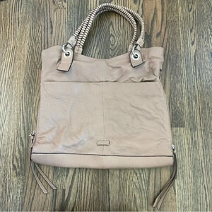 Vince Camuto Myri Convertible Leather Tote Bag in Cashmere color